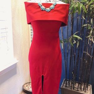 Pauleen Dresses in hot red, gray and blue